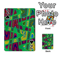 Bright Green Mod Pop Art Playing Cards 54 Designs  by BrightVibesDesign