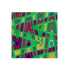 Bright Green Mod Pop Art Satin Bandana Scarf