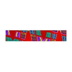 Bright Red Mod Pop Art Flano Scarf (mini) by BrightVibesDesign