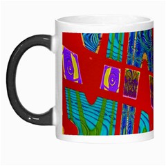 Bright Red Mod Pop Art Morph Mugs by BrightVibesDesign