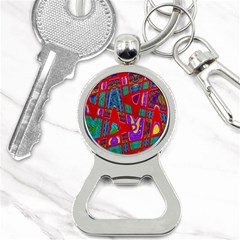 Bright Red Mod Pop Art Bottle Opener Key Chains by BrightVibesDesign