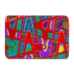 Bright Red Mod Pop Art Plate Mats