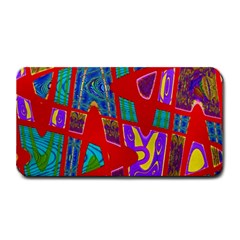 Bright Red Mod Pop Art Medium Bar Mats