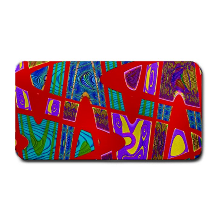 Bright Red Mod Pop Art Medium Bar Mats