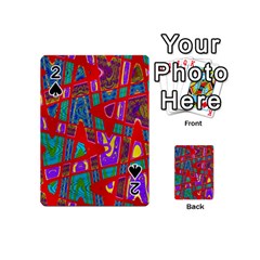 Bright Red Mod Pop Art Playing Cards 54 (mini) 