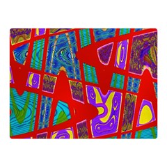 Bright Red Mod Pop Art Double Sided Flano Blanket (mini) 