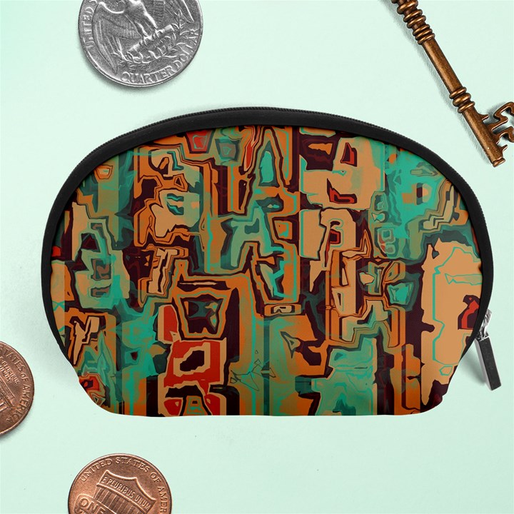 Brown green texture                              Accessory Pouch