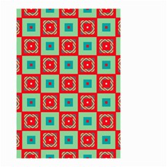 Blue Red Squares Pattern                                Small Garden Flag