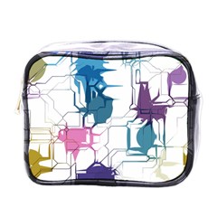 Cracked Wall                                 			mini Toiletries Bag (one Side) by LalyLauraFLM