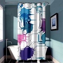 Cracked Wall                                 	shower Curtain 36  X 72 