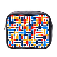 Colorful Shapes                                  Mini Toiletries Bag (two Sides) by LalyLauraFLM