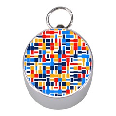 Colorful Shapes                                  			silver Compass (mini)