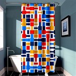 Colorful shapes                                  	Shower Curtain 36  x 72  Curtain(36 X72 ) - 33.26 x66.24  Curtain(36 X72 )