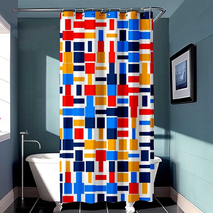 Colorful shapes                                  	Shower Curtain 36  x 72 