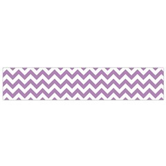 Lilac Purple & White Zigzag Pattern Flano Scarf (small) by Zandiepants