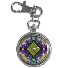 Purple Yellow Stone Abstract Key Chain Watches by BrightVibesDesign