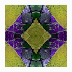 Purple Yellow Stone Abstract Medium Glasses Cloth by BrightVibesDesign