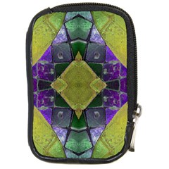 Purple Yellow Stone Abstract Compact Camera Cases by BrightVibesDesign