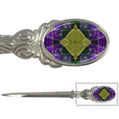 Purple Yellow Stone Abstract Letter Openers by BrightVibesDesign