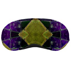 Purple Yellow Stone Abstract Sleeping Masks by BrightVibesDesign