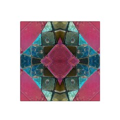 Pink Turquoise Stone Abstract Satin Bandana Scarf