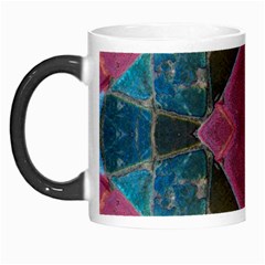 Pink Turquoise Stone Abstract Morph Mugs by BrightVibesDesign