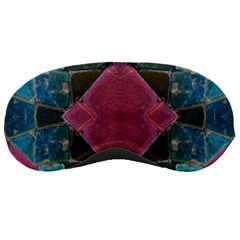 Pink Turquoise Stone Abstract Sleeping Masks by BrightVibesDesign