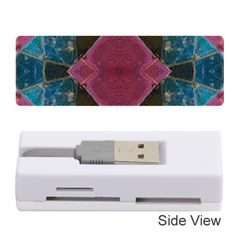 Pink Turquoise Stone Abstract Memory Card Reader (stick) 