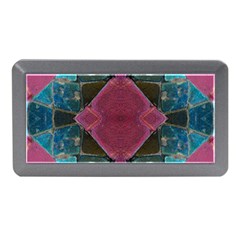 Pink Turquoise Stone Abstract Memory Card Reader (mini)