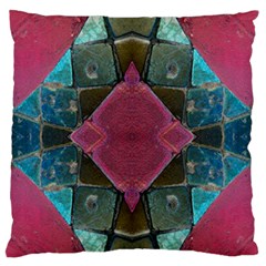 Pink Turquoise Stone Abstract Standard Flano Cushion Case (one Side)