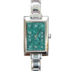 Tropical Hawaiian Pattern Rectangle Italian Charm Watch by dflcprints