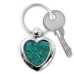 Tropical Hawaiian Pattern Key Chains (heart)  by dflcprints