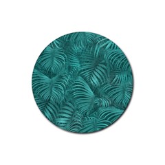 Tropical Hawaiian Pattern Rubber Round Coaster (4 Pack)  by dflcprints