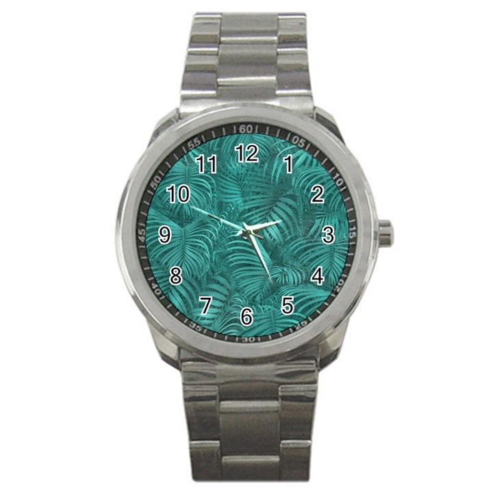 Tropical Hawaiian Pattern Sport Metal Watch