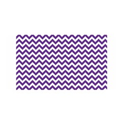 Royal Purple & White Zigzag Pattern Satin Wrap