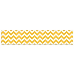 Sunny Yellow & White Zigzag Pattern Flano Scarf (small) by Zandiepants