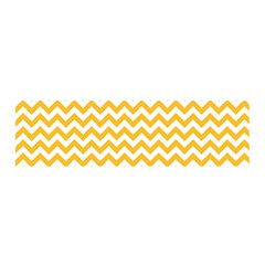 Sunny Yellow & White Zigzag Pattern Satin Scarf (oblong) by Zandiepants