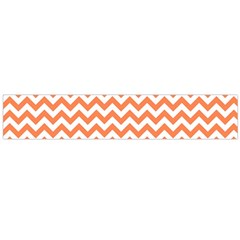 Tangerine Orange & White Zigzag Pattern Flano Scarf (large) by Zandiepants