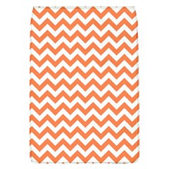 Tangerine Orange & White Zigzag Pattern Removable Flap Cover (l) by Zandiepants