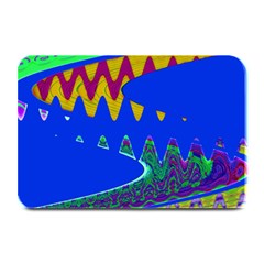 Colorful Wave Blue Abstract Plate Mats