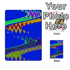 Colorful Wave Blue Abstract Multi-purpose Cards (rectangle)  by BrightVibesDesign