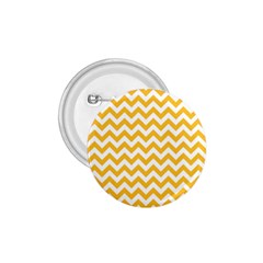 Sunny Yellow & White Zigzag Pattern 1 75  Button