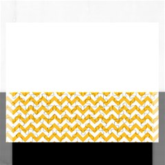 Sunny Yellow & White Zigzag Pattern Jigsaw Puzzle (Rectangular)