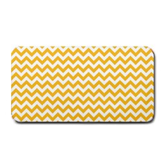 Sunny Yellow & White Zigzag Pattern Medium Bar Mat