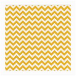 Sunny Yellow & White Zigzag Pattern Medium Glasses Cloth (2 Sides) Front