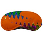 Colorful Wave Orange Abstract Sleeping Masks Front