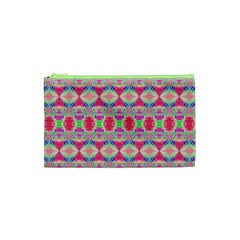 Pretty Pink Shapes Pattern Cosmetic Bag (xs)