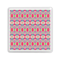 Pretty Pink Shapes Pattern Memory Card Reader (square)  by BrightVibesDesign