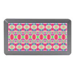 Pretty Pink Shapes Pattern Memory Card Reader (mini) by BrightVibesDesign