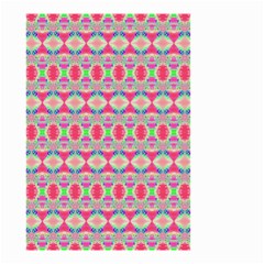 Pretty Pink Shapes Pattern Small Garden Flag (two Sides) by BrightVibesDesign